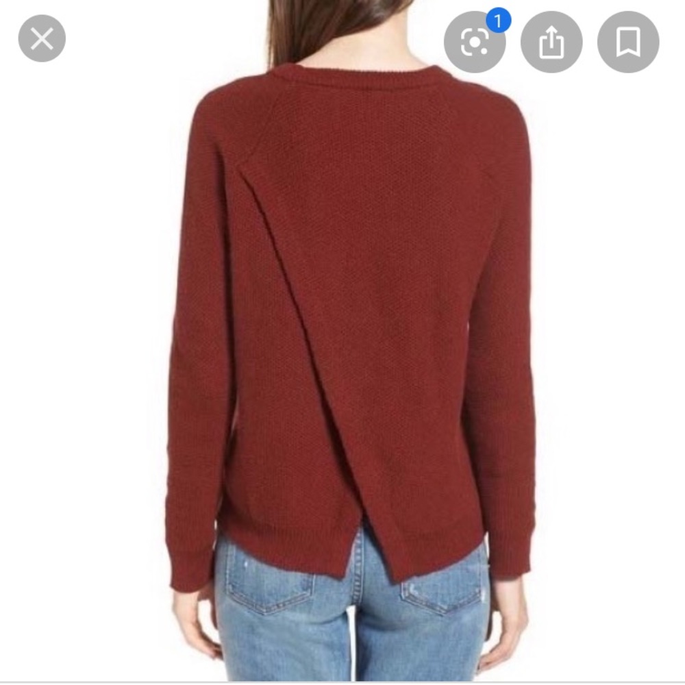 Madewell province cross back sweater